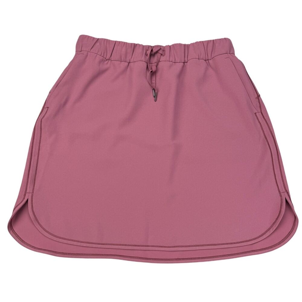 LULULEMON On The Fly Woven Skirt Size 12 Misty Merlot - Picture 4 of 8